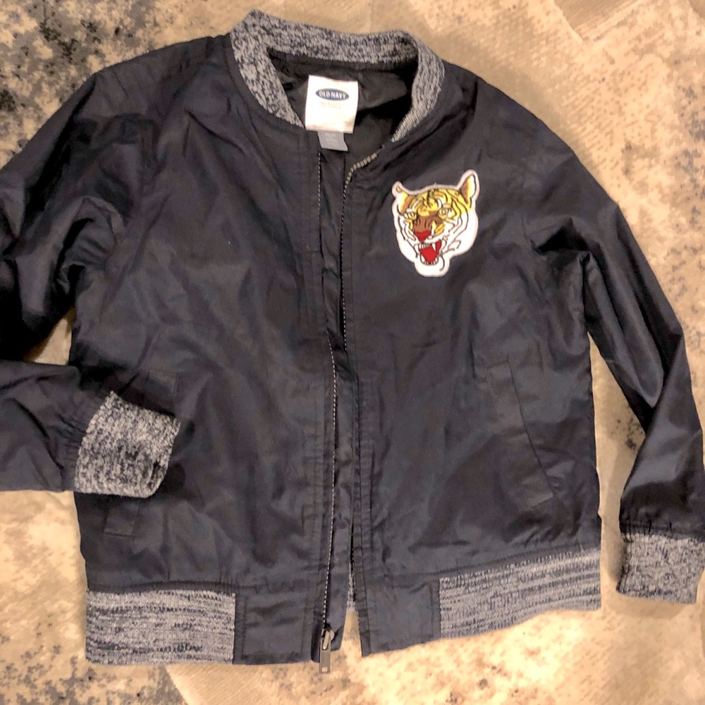 Boys Old Navy Zip Up Tiger Bomber Jacket Sz XS (5) - Picture 3 of 7